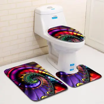 Painted 3D Bathroom Toilet Three-Piece Floor Mat Door Mat Bathroom Carpet Durable Cover Shower Carpets Bathroom Mat Set 
Painted 3D Bathroom Toilet Three-Piece Floor Mat Door Mat Bathroom Carpet Durable Cover Shower Carpets Bathroom Mat Set