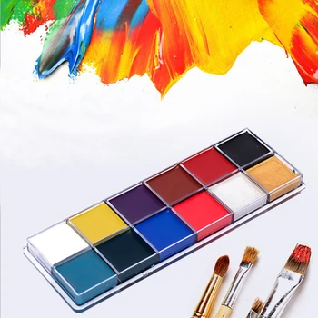 12 Colors Body Painting Play Clown Face Body Art Painting Oil Painting Tattoo Halloween Party Makeup Cosmetic Bodypainting
12 Colors Body Painting Play Clown Face Body Art Painting Oil Painting Tattoo Halloween Party Makeup Cosmetic Bodypainting