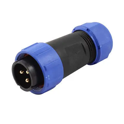 

AC 500V/30A 3P Pins Male Plug Waterproof IP68 Cable Gland Aviation Connector