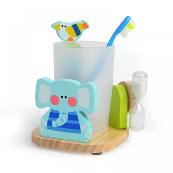 

Early Childhood Education Hourglass 3 Minutes Timer Toothbrush Cup Primary School Brushing Supplies Anti-fall Puzzle