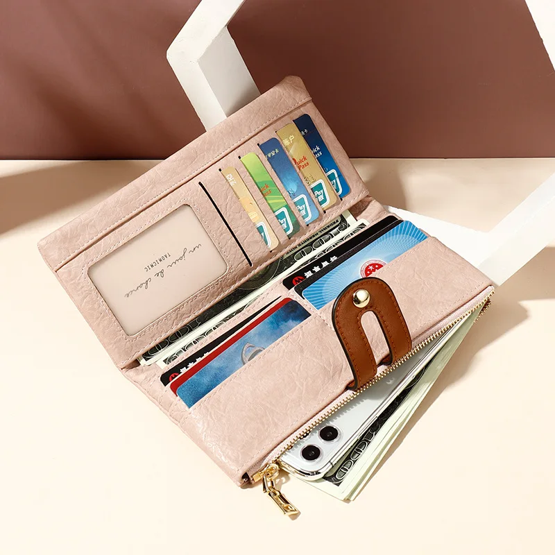 New Style Wallet Women's Long Korean-style Fashion Multi-functional Mobile Phone Wallet Card Bit More Large Capacity WOMEN'S Clu
New Style Wallet Women's Long Korean-style Fashion Multi-functional Mobile Phone Wallet Card Bit More Large Capacity WOMEN'S Clu