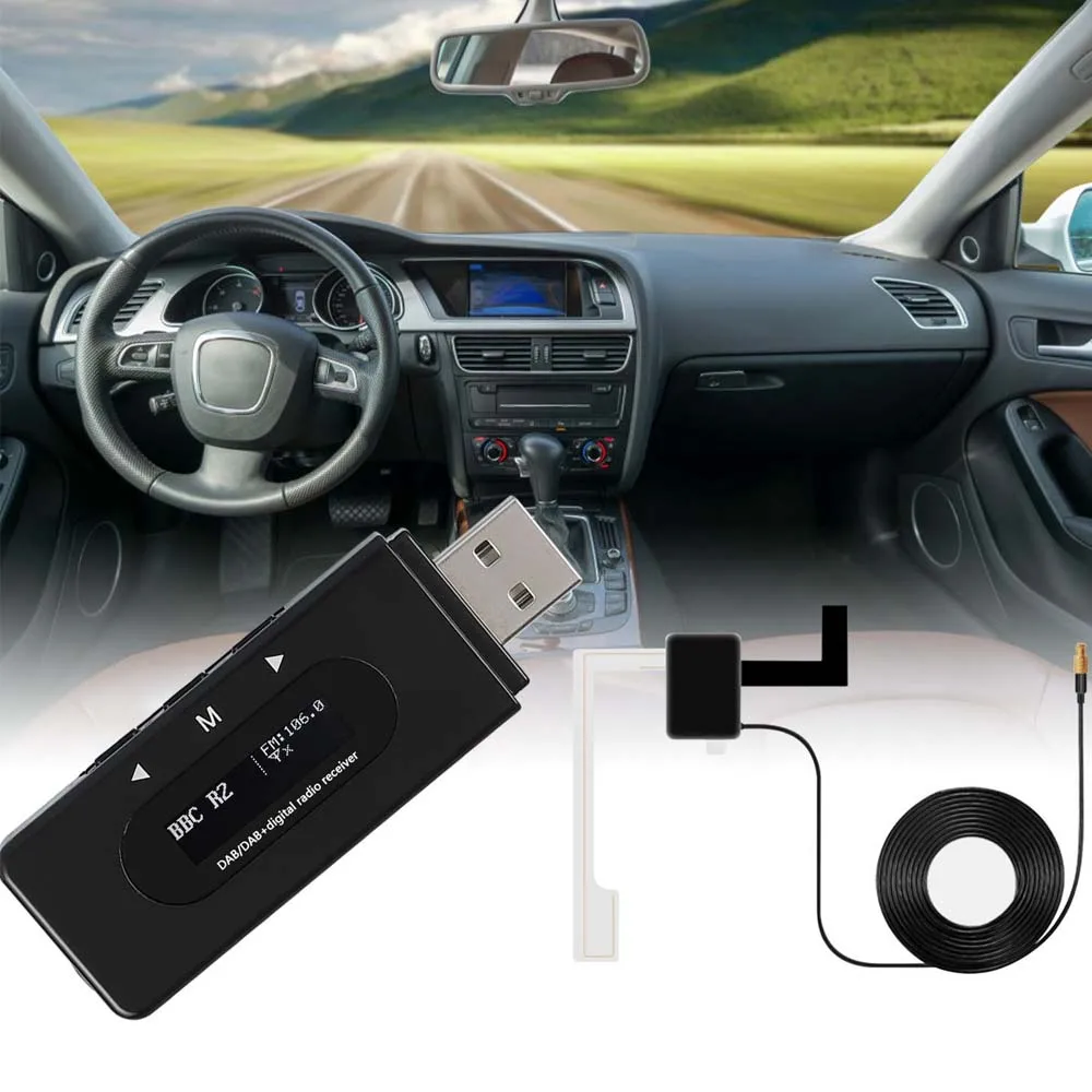 JINSERTA Portable PocketDAB/DAB+ Receiver FM Transmitter with LCD Display 3M Cable Support RDS Auto Local Searching for All Car
JINSERTA Portable PocketDAB/DAB+ Receiver FM Transmitter with LCD Display 3M Cable Support RDS Auto Local Searching for All Car
