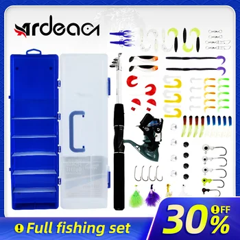 Ardea Fishing Set Tackle 1.6m Carbon Telescopic Fishing Rod And Reel With Fishing Line Jig Head Hook Fishing Lures Full Kit
Ardea Fishing Set Tackle 1.6m Carbon Telescopic Fishing Rod And Reel With Fishing Line Jig Head Hook Fishing Lures Full Kit