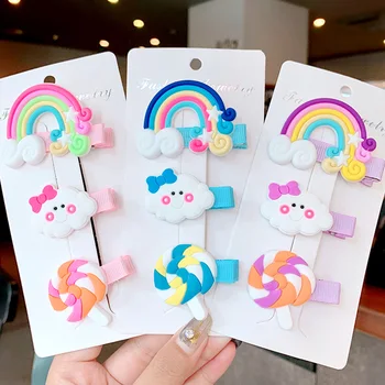 2/3pcs/set Cute Cartoon Rainbow Cloud Lollipop Hairpins For Girls Headband Sweet Hair Clips Barrettes Fashion Hair Accessories 
2/3pcs/set Cute Cartoon Rainbow Cloud Lollipop Hairpins For Girls Headband Sweet Hair Clips Barrettes Fashion Hair Accessories