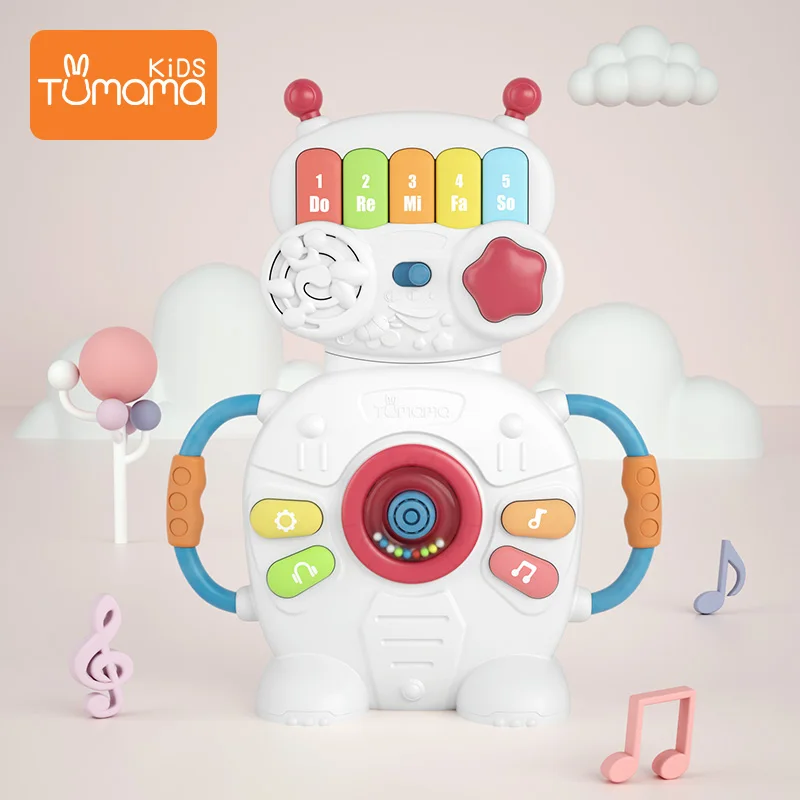 Tumama Music Toys Multiple Performance Modes Robot Piano With Music Light Baby Toys Have BB Sound Educational Toys For Kids
Tumama Music Toys Multiple Performance Modes Robot Piano With Music Light Baby Toys Have BB Sound Educational Toys For Kids