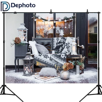 Dephoto Winter Christmas Photography Backgrounds Window Outdoor Bench blanket Snow Star decorate Backdrops Photo Studio props
Dephoto Winter Christmas Photography Backgrounds Window Outdoor Bench blanket Snow Star decorate Backdrops Photo Studio props