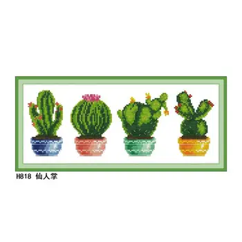 Joy Sunday Flowers Cactus CROSS-STITCH Set Hand made DIY Embroidery Kits for Home Decor and Surprise Gift Easy to Finish
Joy Sunday Flowers Cactus CROSS-STITCH Set Hand made DIY Embroidery Kits for Home Decor and Surprise Gift Easy to Finish
