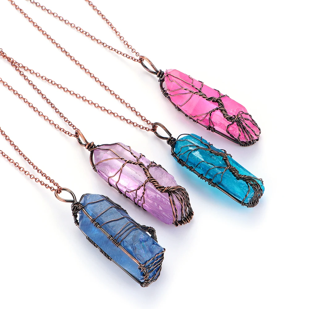 1Pcs Trendy Alloy Multicolour Natural Stone Chain Necklace Rhinestone Quartz Pendant Charms Necklaces Collar Brincos
1Pcs Trendy Alloy Multicolour Natural Stone Chain Necklace Rhinestone Quartz Pendant Charms Necklaces Collar Brincos