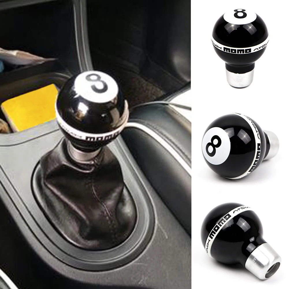 Car Gear Shift Knob Ball Shape Universal Manual Lever Stick Shifter Adapters Red