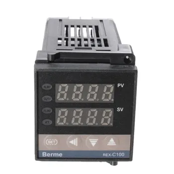 ZEAST Digital 220V PID REX-C100 Temperature Controller + max.40A SSR + K Thermocouple, PID Controller Set + Heat Sink
ZEAST Digital 220V PID REX-C100 Temperature Controller + max.40A SSR + K Thermocouple, PID Controller Set + Heat Sink