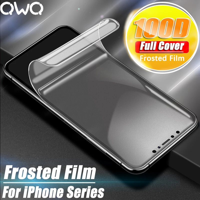 100D Frosted Hydrogel Film For iPhone 7 8 Plus 11 pro MAX Full Cover Screen Protector For iPhone X XS XR 6 6s 11 Film Not Glass
100D Frosted Hydrogel Film For iPhone 7 8 Plus 11 pro MAX Full Cover Screen Protector For iPhone X XS XR 6 6s 11 Film Not Glass
