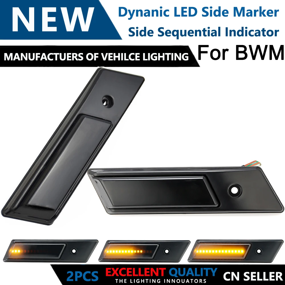 Led Dynamic Turn Signal Light Side Marker Fender Sequential Lamp Indicator Blinker For BMW E32 E34 E36 1990-1996 M3 3 5 7 Series
Led Dynamic Turn Signal Light Side Marker Fender Sequential Lamp Indicator Blinker For BMW E32 E34 E36 1990-1996 M3 3 5 7 Series