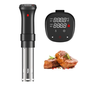 Vacuum Slow Sous Vide Food Cookers IPX7 Waterproof Powerful Immersion Circulator LCD Digital Timer Display Stainless Steel
Vacuum Slow Sous Vide Food Cookers IPX7 Waterproof Powerful Immersion Circulator LCD Digital Timer Display Stainless Steel