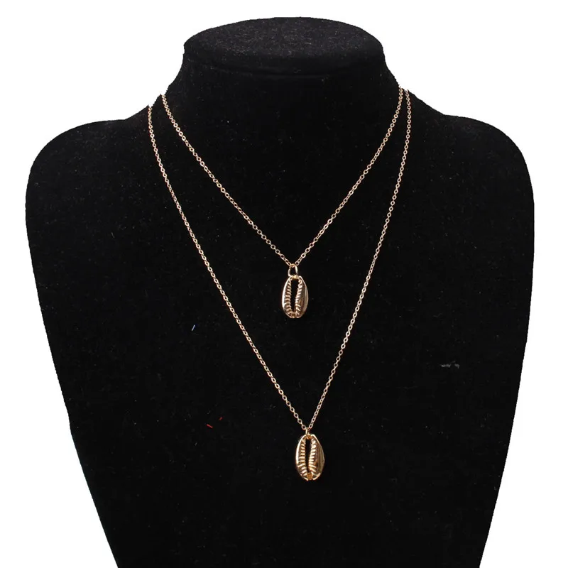 Bohemia Two Shell Necklace For Women Fashion Gold Color Locket Necklace Multilayer Pendant Long Necklaces Boho Jewelry 38cm+47cm
Bohemia Two Shell Necklace For Women Fashion Gold Color Locket Necklace Multilayer Pendant Long Necklaces Boho Jewelry 38cm+47cm