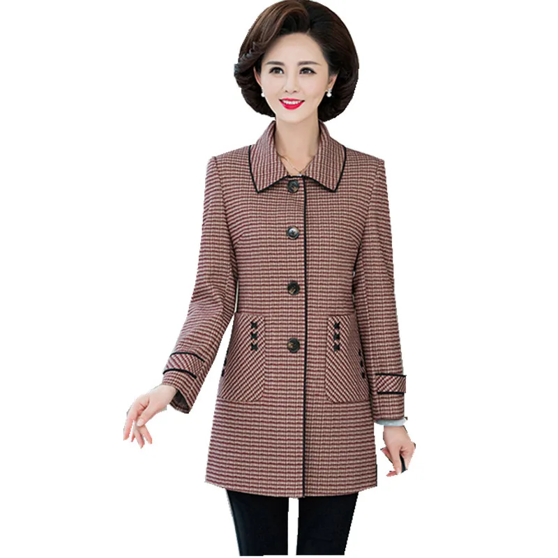 Фото Трендовые товары 2020 высококачественное Женское пальто короткая куртка в клетку
