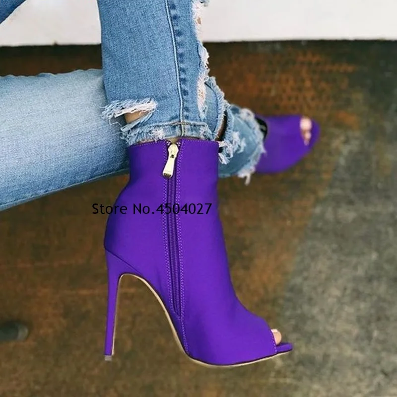 Peep Toe Ankle Stiletto Heel Booties Neon Yellow Red Fuchsia Black Suede Ankle Boots Gladiator Dress Shoes Women Pumps
Peep Toe Ankle Stiletto Heel Booties Neon Yellow Red Fuchsia Black Suede Ankle Boots Gladiator Dress Shoes Women Pumps