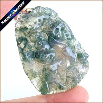 Hand Carved Brave Troops Animal Men Jewelry Natural Green Agates Stone Pendant Necklace Wholesale Crystal for Boys Gifts SS537
Hand Carved Brave Troops Animal Men Jewelry Natural Green Agates Stone Pendant Necklace Wholesale Crystal for Boys Gifts SS537