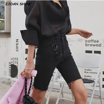 Boyfriend style Hurr Hem High Waist Knee length Denim Riding Pants Woman Vintage Straight Jeans cool girl Summer Casual Trousers
Boyfriend style Hurr Hem High Waist Knee length Denim Riding Pants Woman Vintage Straight Jeans cool girl Summer Casual Trousers