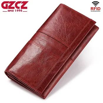 Ladies Wallet Leather Open Bi-Fold Clutch Bag Long Design Multi-Card Holder Large Capacity RFID Anti-theft Brush Mobile PhoneBag
Ladies Wallet Leather Open Bi-Fold Clutch Bag Long Design Multi-Card Holder Large Capacity RFID Anti-theft Brush Mobile PhoneBag