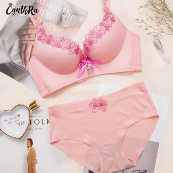 CYNTHRA Underwear Set Breathable Female Embroidered Lace Lingerie Push Up Sexy Bralette Suit Adjustable Wireless Bra For Women
CYNTHRA Underwear Set Breathable Female Embroidered Lace Lingerie Push Up Sexy Bralette Suit Adjustable Wireless Bra For Women