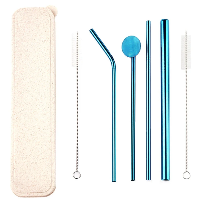 1Set Metal Stainless Steel Straw Spoon Set Box Milk Tea Drink Straw Spoon Set Drinking Straws Bar Accessories
1Set Metal Stainless Steel Straw Spoon Set Box Milk Tea Drink Straw Spoon Set Drinking Straws Bar Accessories