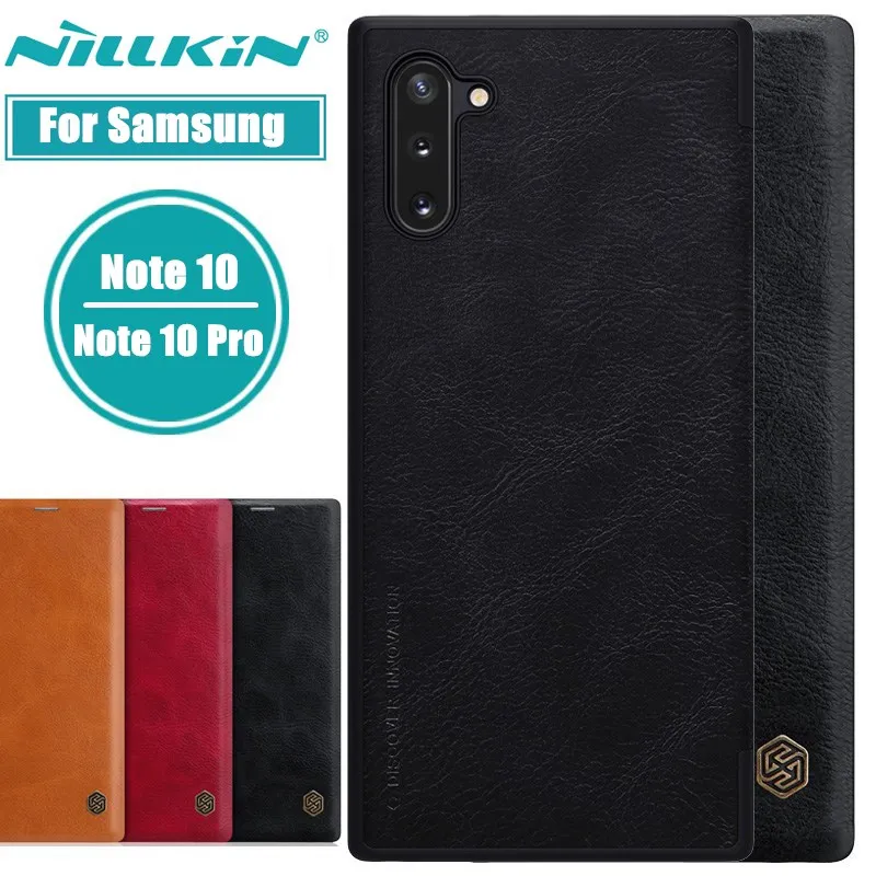 Case for Samsung Galaxy Note 10 Plus Pro Leather Case Nillkin QIN Series Cover Bag Protective Flip Cover With Retail Package
Case for Samsung Galaxy Note 10 Plus Pro Leather Case Nillkin QIN Series Cover Bag Protective Flip Cover With Retail Package