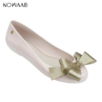 

Melissa AD Original Women Adulto Jelly Sandals Bow 2019 New Summer Sandals Melissa Female Shoes Non-slip Women Sandals