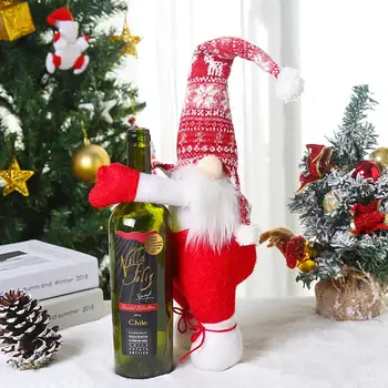 Taoup Big Faceless Santa Claus Dolls Christmas Table Decor for Home Xms Deer Merry Christmas Wine Bottle Cover Noel 2021 Navidad 
Taoup Big Faceless Santa Claus Dolls Christmas Table Decor for Home Xms Deer Merry Christmas Wine Bottle Cover Noel 2021 Navidad