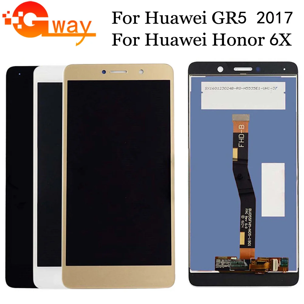5.5" For Huawei Honor 6X BLN-L24 BLN-AL10 LCD Display Touch Screen Digitizer Assembly For Huawei GR5 2017 BLL-L21 BLL-L22 LCD
5.5" For Huawei Honor 6X BLN-L24 BLN-AL10 LCD Display Touch Screen Digitizer Assembly For Huawei GR5 2017 BLL-L21 BLL-L22 LCD
