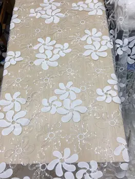 Latest Net French Lace Material High Quality French Net African Lace Fabric With Sequins Nigerian Wedding African Lace M1559
Latest Net French Lace Material High Quality French Net African Lace Fabric With Sequins Nigerian Wedding African Lace M1559