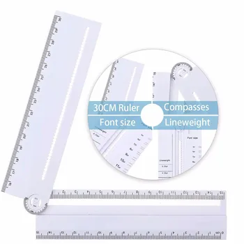 Multifunction Plastic Ruler 12 Inch Standard/Metric Ruler Straight RulerSupport Dropshipping MA2 
Multifunction Plastic Ruler 12 Inch Standard/Metric Ruler Straight RulerSupport Dropshipping MA2