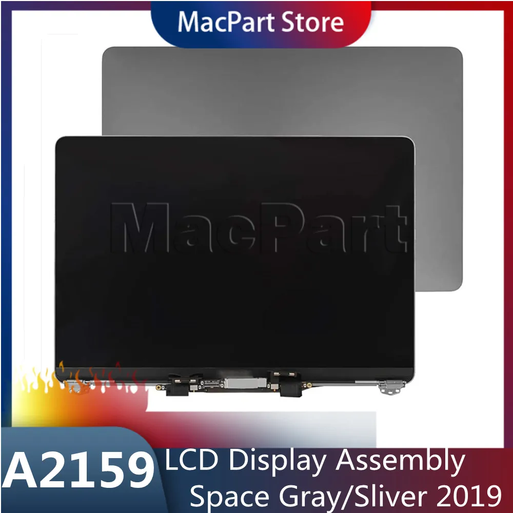 Новый ЖК-экран A2159 в сборе Космический серый/серебристый для Macbook Pro Retina 13 дюймов