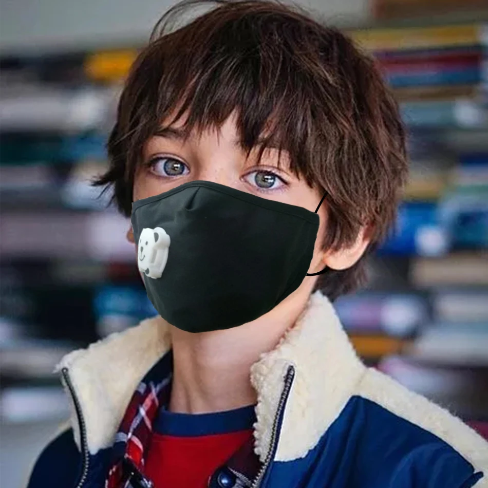 Детские хлопковые маски от бактерий PM2.5 5 слоев с фильтром|Маска для велоспорта| |