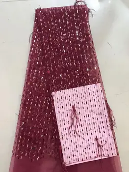 Sequins Lace Fabric wine sequins Nigerian Laces Fabric High Quality French Tulle Lace Fabric For Women Dress FFD926
Sequins Lace Fabric wine sequins Nigerian Laces Fabric High Quality French Tulle Lace Fabric For Women Dress FFD926