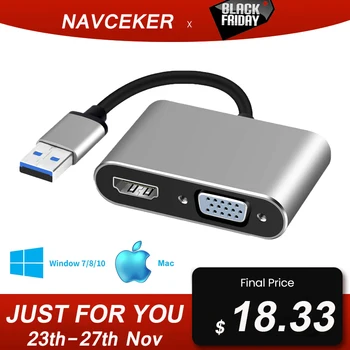 2020 USB 3.0 to HDMI VGA Adapter Mac OS USB to VGA HDMI Adaptor 1080P Converter Support HDMI VGA Sync Output for Windows7/8/10
2020 USB 3.0 to HDMI VGA Adapter Mac OS USB to VGA HDMI Adaptor 1080P Converter Support HDMI VGA Sync Output for Windows7/8/10