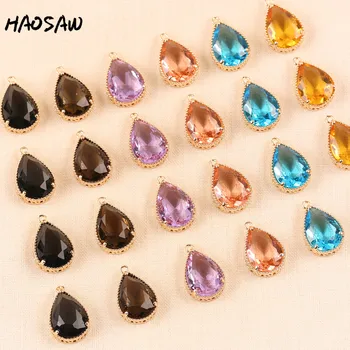 HAOSAW 15*23MM 4Pcs/Lot Crystal Charms/Large Cut/Hollow Base/Waterdrop Design/Glass Accessories/Jewelry Making/Earring Findings
HAOSAW 15*23MM 4Pcs/Lot Crystal Charms/Large Cut/Hollow Base/Waterdrop Design/Glass Accessories/Jewelry Making/Earring Findings