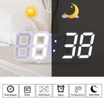 3D Large LED Digital Wall Clock Date Time Celsius Nightlight Display Table Desktop Clocks Alarm Clock From Living Room
3D Large LED Digital Wall Clock Date Time Celsius Nightlight Display Table Desktop Clocks Alarm Clock From Living Room