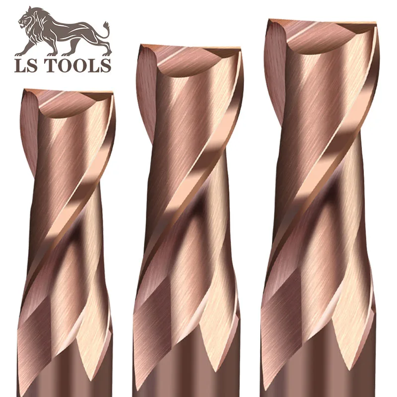 LS TOOLS milling cutter HRC55 CNC tools 2 flute flat end mills carbide tungsten metall alloy milling cutter shank 4 6 8 10 12mm
LS TOOLS milling cutter HRC55 CNC tools 2 flute flat end mills carbide tungsten metall alloy milling cutter shank 4 6 8 10 12mm