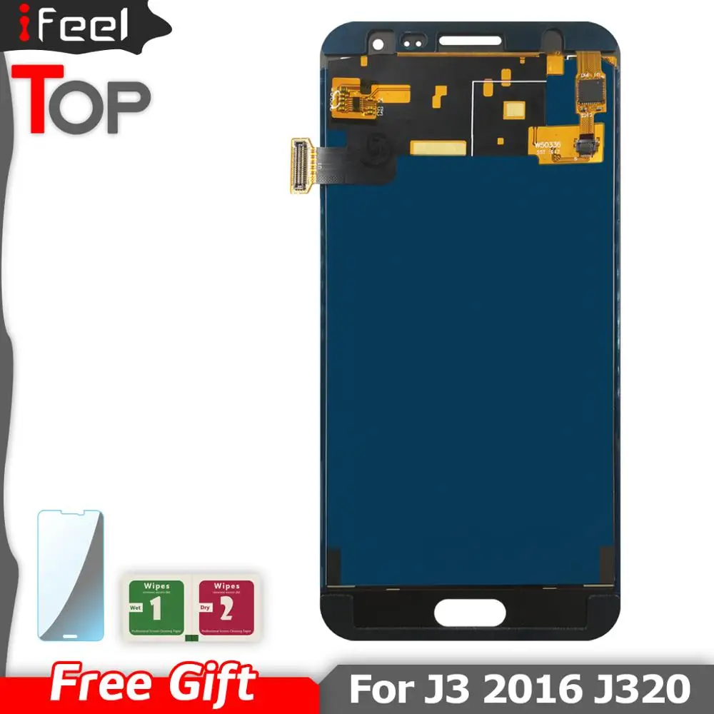 ЖК дисплей 5 0 дюйма для Samsung J3 с сенсорным экраном в сборе Galaxy 2016 J320 J320A J320F