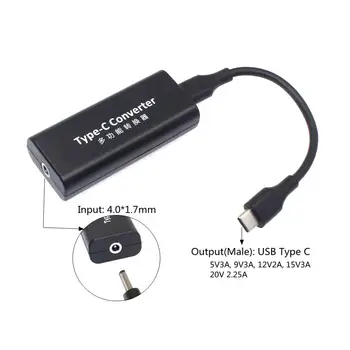 USB Type C Power Adapter Converter Dc 4.0 x 1.7mm Female to USB C Plug Connector Laptop Mobile Phone Charger for Lenovo Asus 45W
USB Type C Power Adapter Converter Dc 4.0 x 1.7mm Female to USB C Plug Connector Laptop Mobile Phone Charger for Lenovo Asus 45W