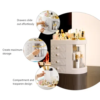 Makeup Organizer Prime Useful Delicate Cosmetics Box Makeup Organizer Drawer Type Storage Case for Batheroom Home Bedroom
Makeup Organizer Prime Useful Delicate Cosmetics Box Makeup Organizer Drawer Type Storage Case for Batheroom Home Bedroom