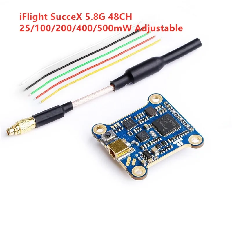 iFlight SucceX 5.8G 48CH 500mW Adjustable VTX Mini Image Transmission 20x20 for FPV Racing Drone Quadcopter DIY Model
iFlight SucceX 5.8G 48CH 500mW Adjustable VTX Mini Image Transmission 20x20 for FPV Racing Drone Quadcopter DIY Model