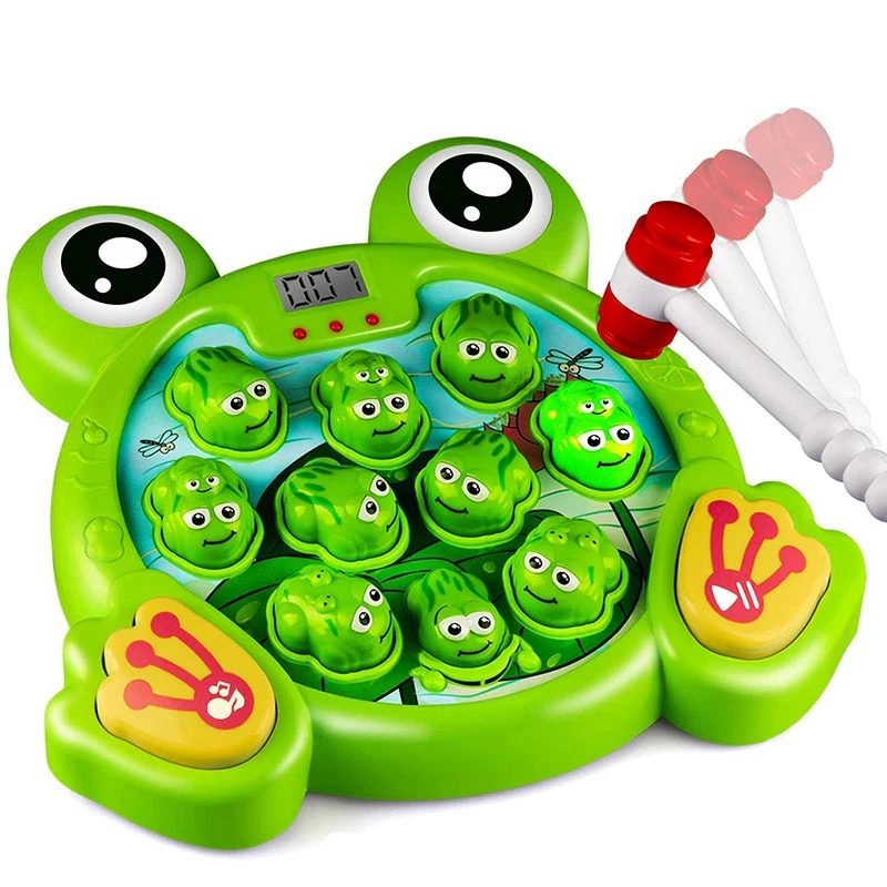 Whack-A-Frog Game Toddler Toys with 2 Hammers for Baby, Early Learning Durable Pounding Toy for Kids Ages 2-8 Boys Girls
Whack-A-Frog Game Toddler Toys with 2 Hammers for Baby, Early Learning Durable Pounding Toy for Kids Ages 2-8 Boys Girls