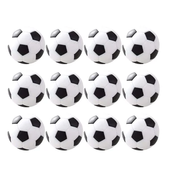 12Pcs 3.1CM Classic Mini Football Toy Table Soccer Footballs Replacement Balls Tabletop Resin Soccer Game Ball Accessory (Black)
12Pcs 3.1CM Classic Mini Football Toy Table Soccer Footballs Replacement Balls Tabletop Resin Soccer Game Ball Accessory (Black)