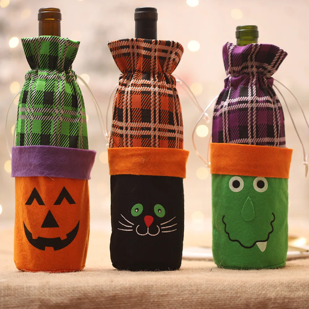 Halloween Decoration Wine Bottle Cover Creative Pumpkin Witch Red Wine Champagne Bottle Bag Halloween Tableware Bar Party Decors
Halloween Decoration Wine Bottle Cover Creative Pumpkin Witch Red Wine Champagne Bottle Bag Halloween Tableware Bar Party Decors