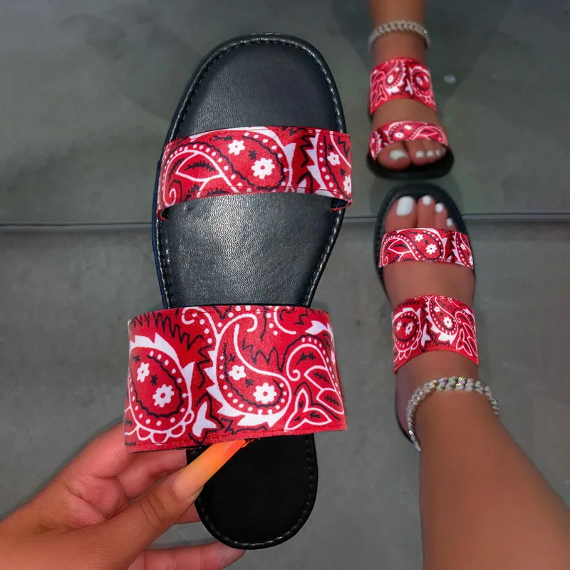 2020 Women Slipper Summer Sandal Graffiti Style Open Toe bow-knot Flat Casual Slide Outdoor Beach Female Flip Flop
2020 Women Slipper Summer Sandal Graffiti Style Open Toe bow-knot Flat Casual Slide Outdoor Beach Female Flip Flop