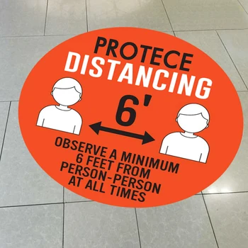 Social Distancing Floor Sticker Indoor Outdoor Ground Sticker Safety Floor Decal Sign for Crowd Control Guidance
Social Distancing Floor Sticker Indoor Outdoor Ground Sticker Safety Floor Decal Sign for Crowd Control Guidance