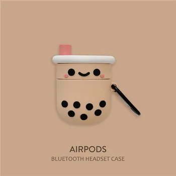 For AirPods 2 Case Cartoon Cute Pearl milk tea Drink Bottle Earphone Protect Cover For Airpods 2 1 with Finger Ring Strap
For AirPods 2 Case Cartoon Cute Pearl milk tea Drink Bottle Earphone Protect Cover For Airpods 2 1 with Finger Ring Strap