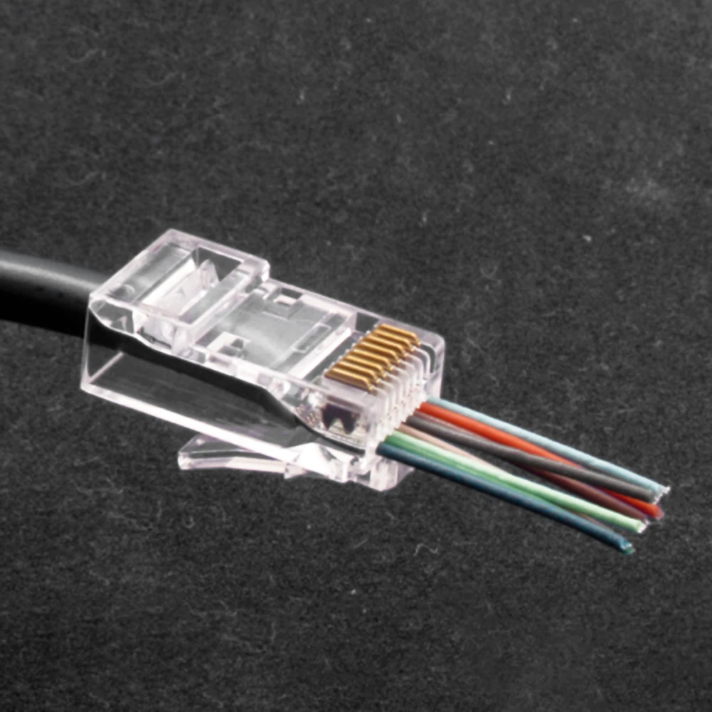 50Pcs Connector Plugs CAT6 Plug EZ RJ45 Network Cable Modular Pass Through Connector Plugs 8P8C For CAT6 Network Cable
50Pcs Connector Plugs CAT6 Plug EZ RJ45 Network Cable Modular Pass Through Connector Plugs 8P8C For CAT6 Network Cable
