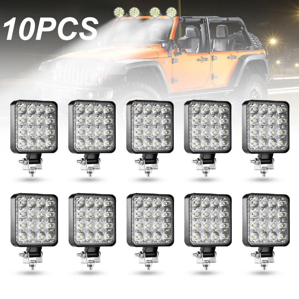 10x Work Light Bar Flood Beam LED Driving Fog Lamp For Jeep Car Motorcycle Motorbike SUV ATV Truck Tractor Boat Offroad 12V 24V
10x Work Light Bar Flood Beam LED Driving Fog Lamp For Jeep Car Motorcycle Motorbike SUV ATV Truck Tractor Boat Offroad 12V 24V